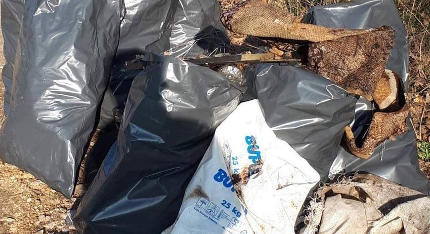 Голямо количество отпадъци събраха горските около Велики Преслав