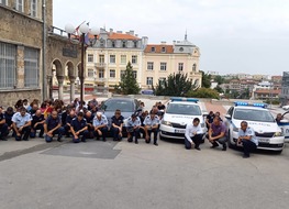 Шуменските полицаи почетоха паметта на загиналите си колеги от Бургас 