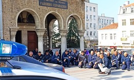 Полицаите от ОД на МВР-Шумен отдадоха почит към загиналия си колега край Елхово 