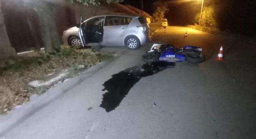 Кола и мотоциклет се сблъскаха в Ивански 