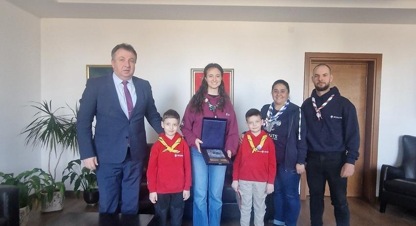 Кметът проф. д-р Христо Христов поздрави шуменските скаути по повод  Международният ден на скаутството