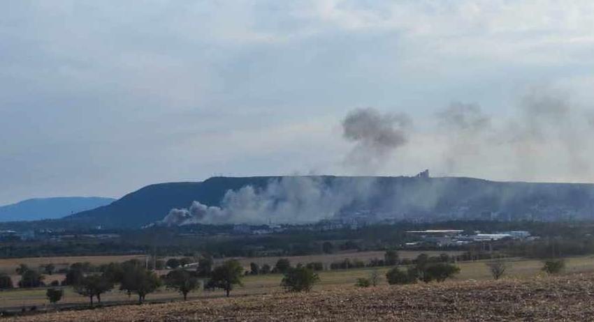 Голям пожар в района на бившия Ремзавод