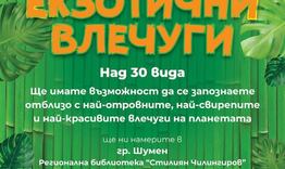 Екзотични животни могат да се видят от днес в Регионалната библиотека