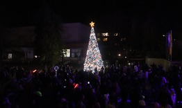 Запалиха светлините на коледната елха в Нови пазар